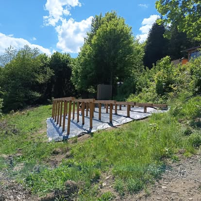 Spodní konstrukce terasy — průběh